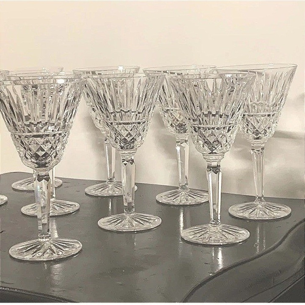 Waterford crystal stemware MAEVE cut pattern Water Goblet discontinued cut